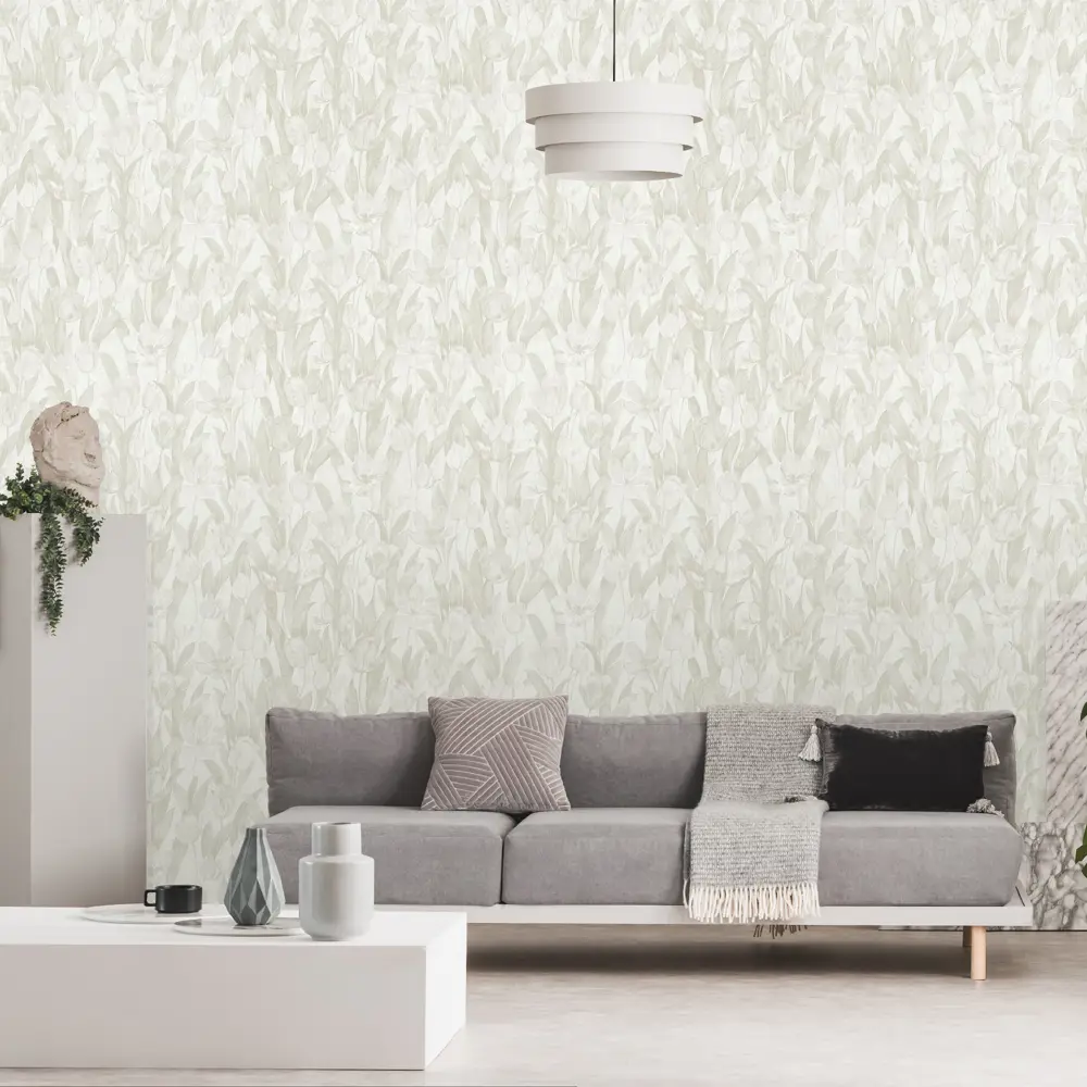 Обои флизелиновые Tulipani бежевые 1.06 м CS60171 Santreyd STLM-2140200 - Вид №2