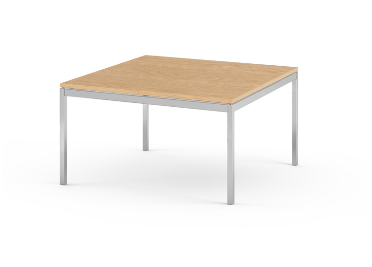 Квадратный стол из стали и дерева Knoll Флоренс Нолл ARCH-00038856 - Вид №1