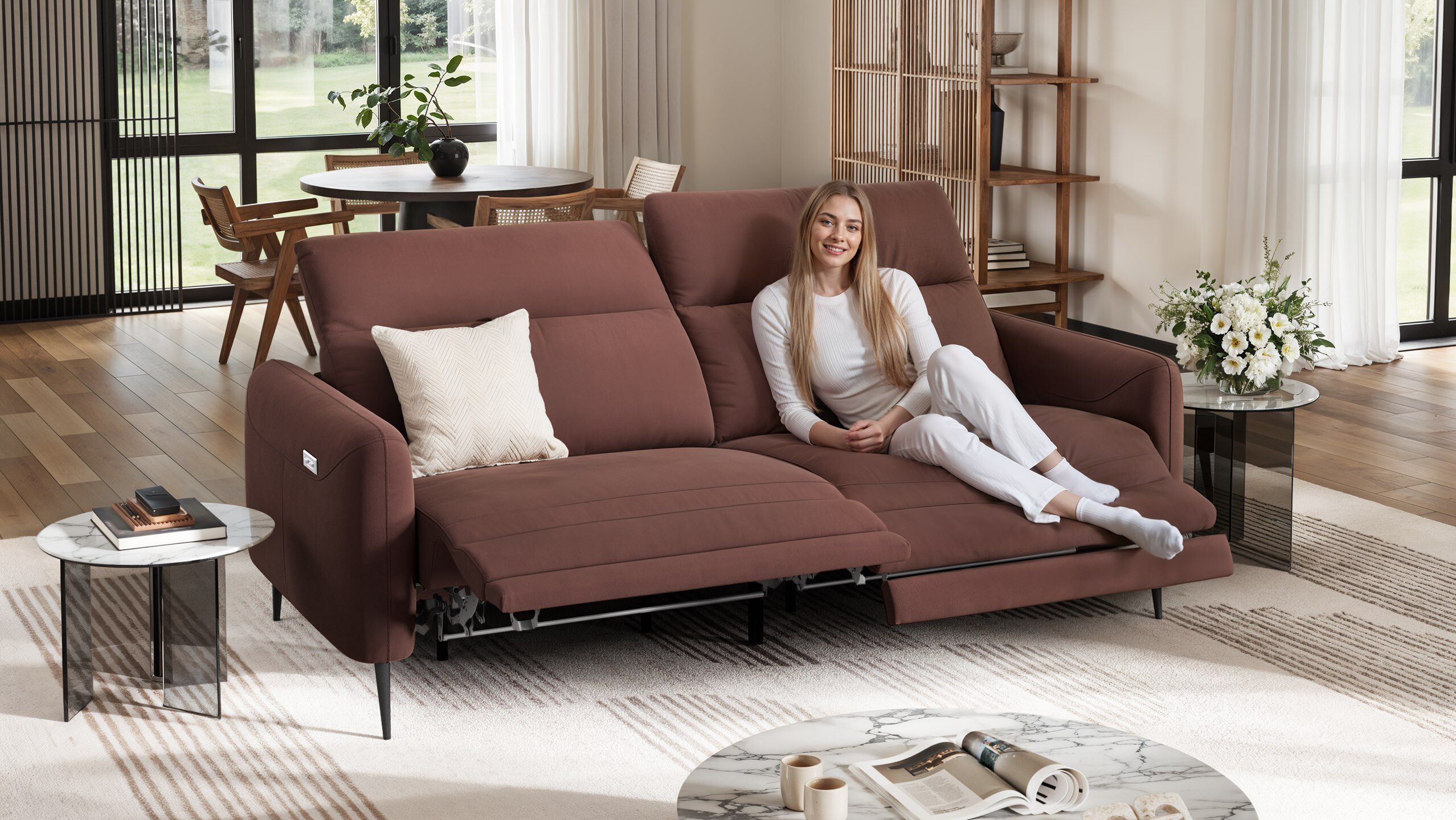 3-местный тканевый диван Sofanella Мессина ARCH-00021983