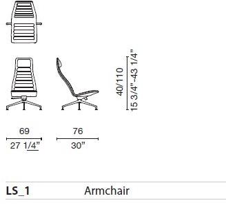 Cappellini Поворотный офисный стул Lotus sun-id-1410381 - Вид №12