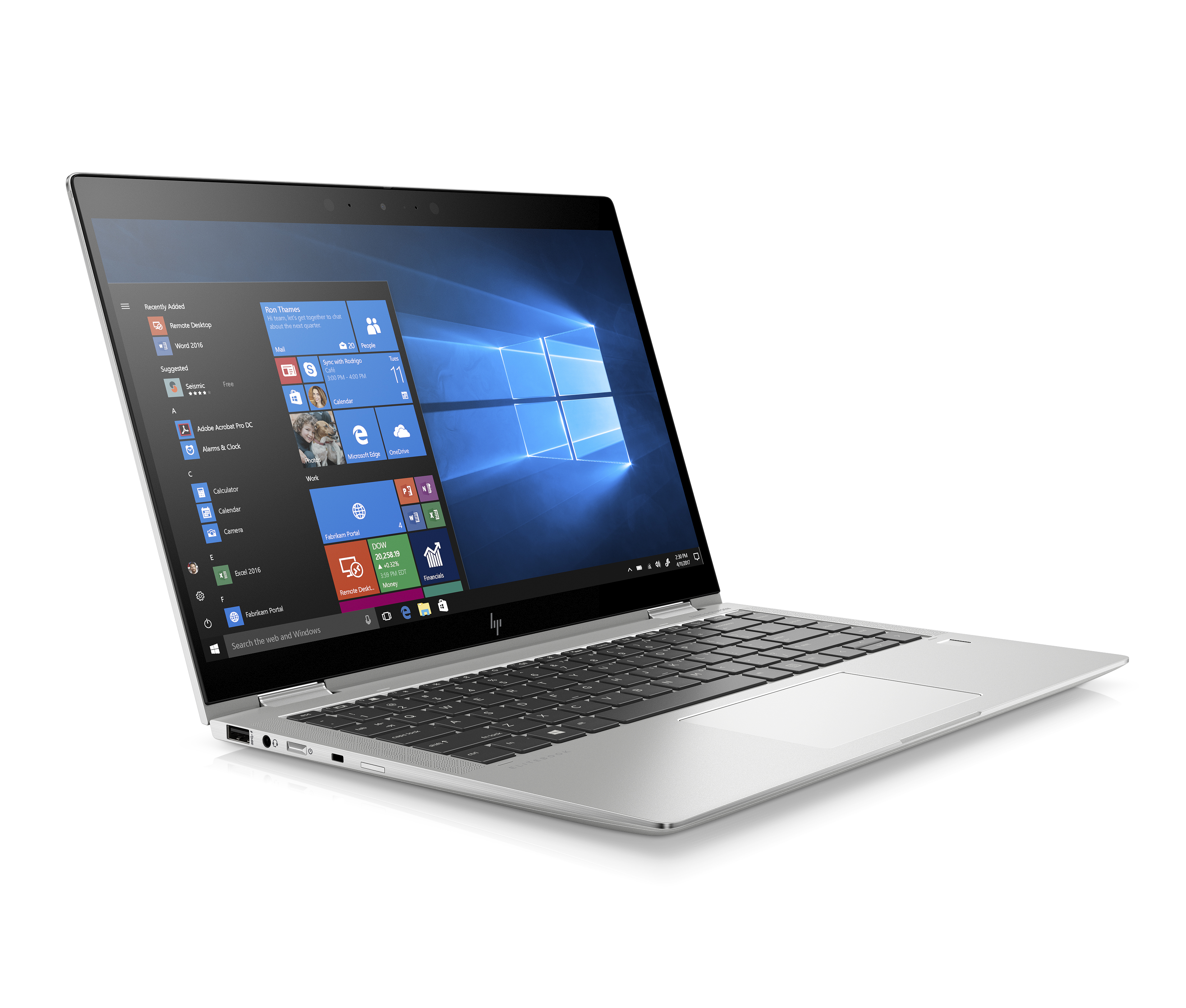 7KN36EA#ACB elitebook x360 1040 g6 14"(1920x1080)/touch/intel core i5 8265u(1.6ghz)/8192mb/256ssdgb/nodvd/int:intel hd graphics 620/lte/3g/67whr/war 3y/1.35kg/metallic grey/w10pro + 1000 nit sure view, pen HP Santreyd  - Вид №2