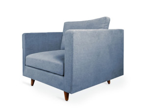 Тканевое кресло с подлокотниками