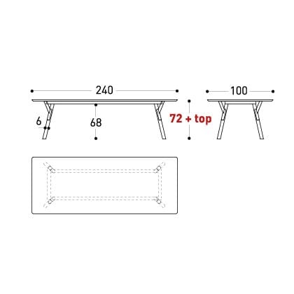 Прямоугольный садовый стол Varaschin ссылка ARCH-00071042 - Вид №7