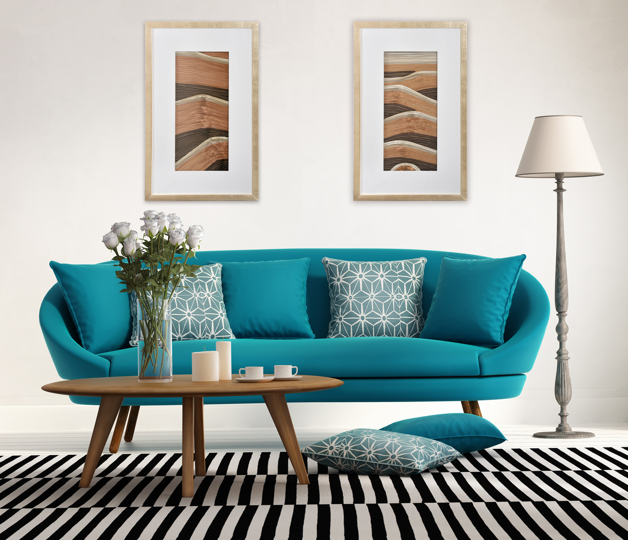 35318B Панно "Золотые барханы 2" LAB.Space  - Вид №2