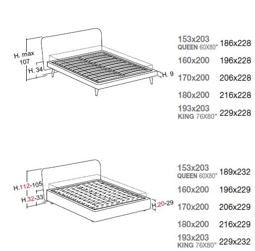 Мягкая кровать Bolzan Karol ARCH-00111169 - Вид №9
