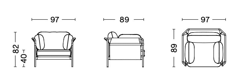 Кресло с подлокотниками Hay Can ARCH-00065062 - Вид №13