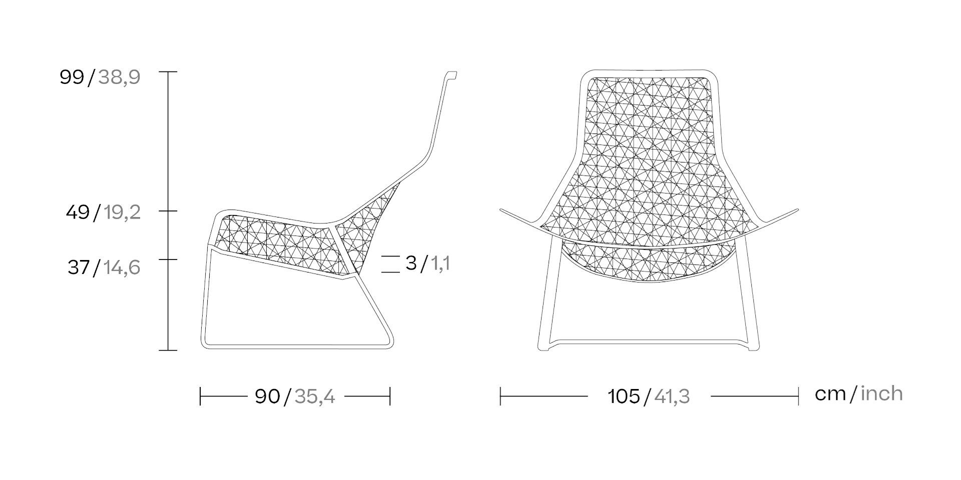 Садовое кресло из синтетического волокна Kettal Maia ARCH-00076070 - Вид №5