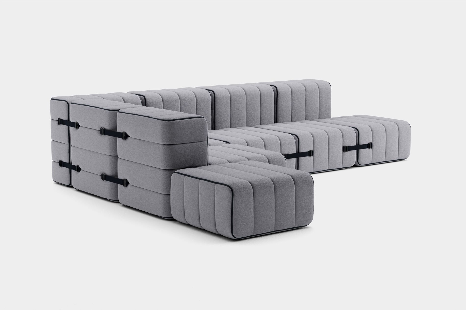 Модульный угловой диван из ткани AMBIVALENZ Curt ARCH-00083106 - Вид №48