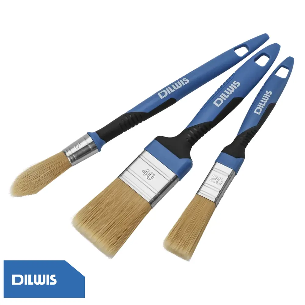 Набор кистей DILWIS для водных красок 260 мм 3 шт STLM-2008435 - Вид №1