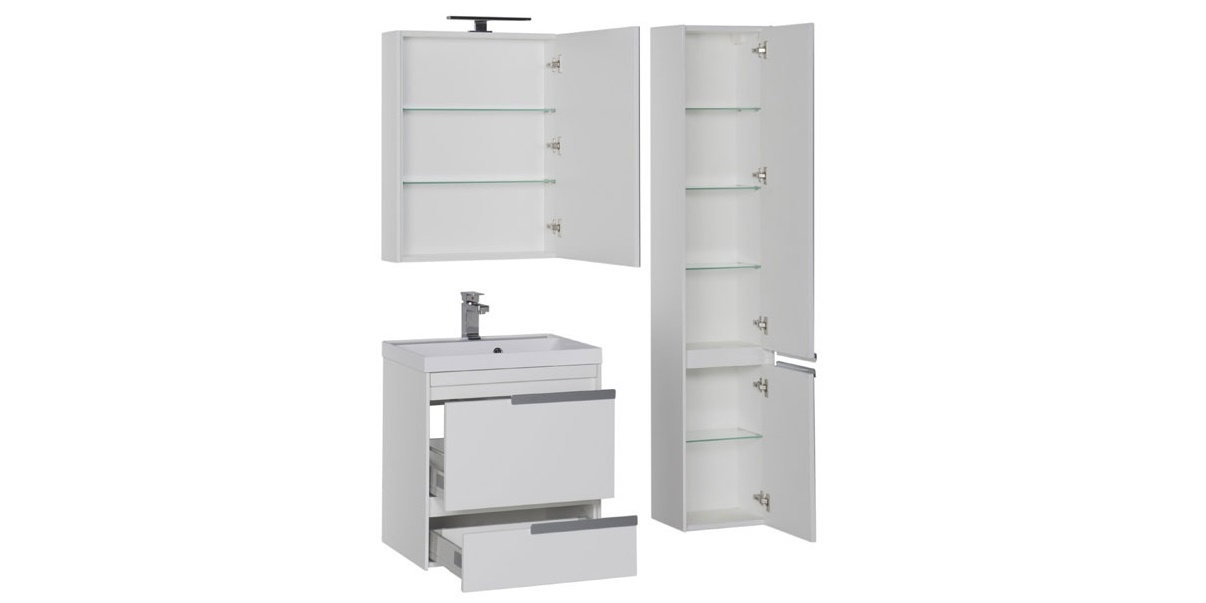 Комплект мебели Aquanet Тиволи 60 белый 00180558 - Вид №2