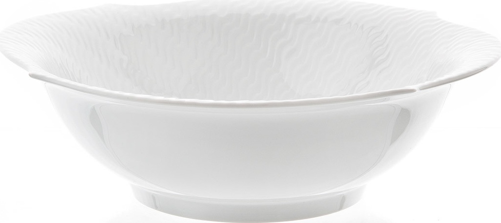 93684 Meissen Салатник круглый 22см "Игра волн, рельеф, белый" Фарфор, Керамика 