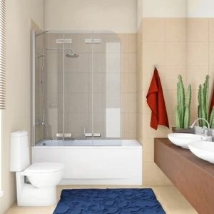 Шторка на ванну 120x160 GV-863AP прозрачное стекло 6 мм GUTEWETTER TREND PEARL