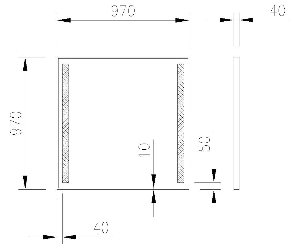 Настенное зеркало в рамке Spekkio Inox LED ARCH-00091147 - Вид №2