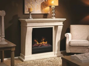 BRITISH FIRES Реконструированный электрический камин из каменной стены без дымохода