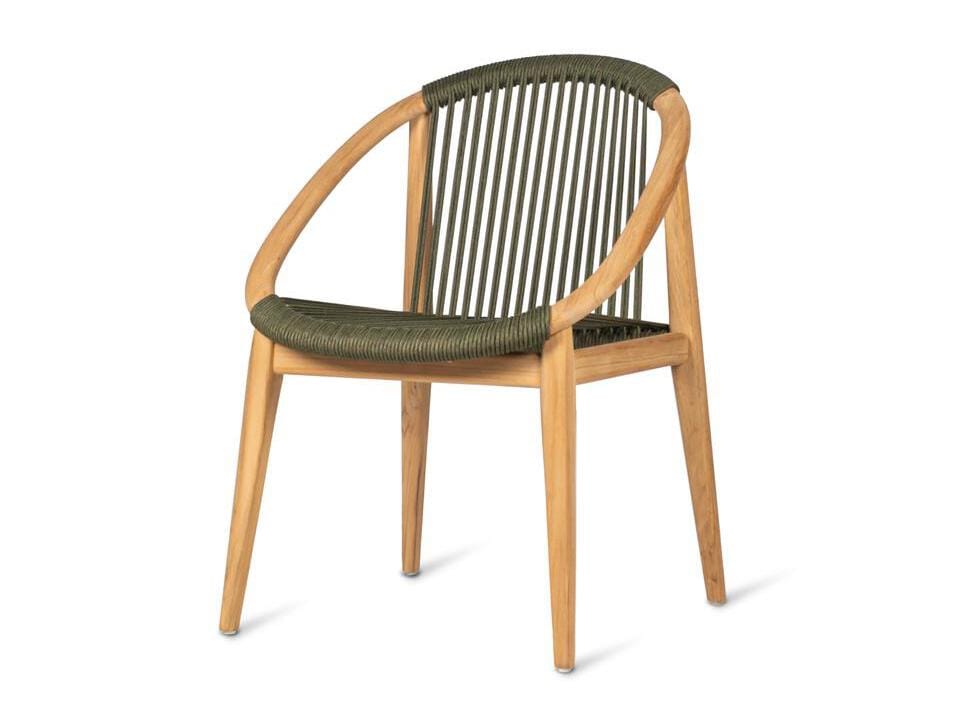 Садовый стул из тика и веревки с подлокотниками Vincent sheppard FRIDA ARCH-00085388