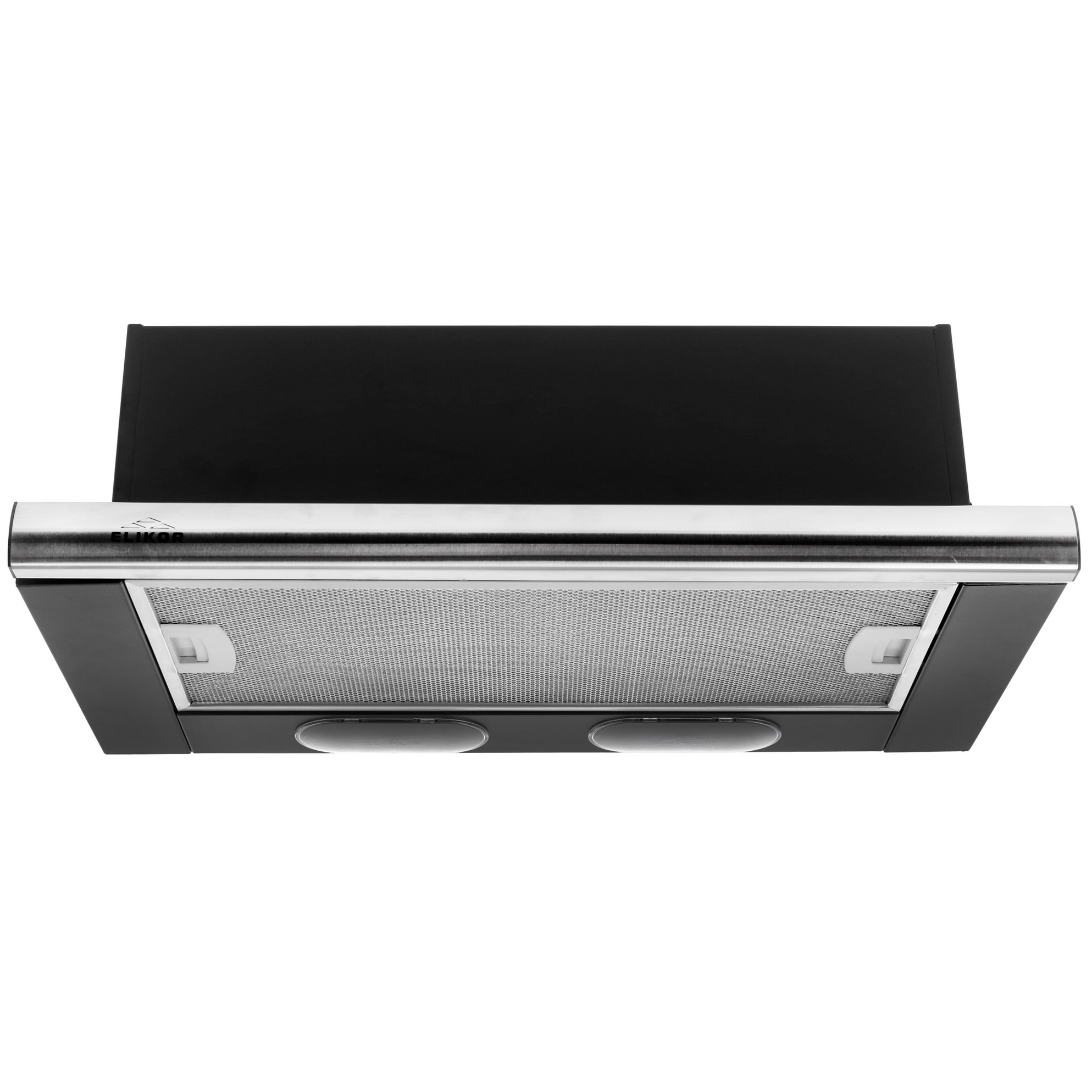 1040498 Вытяжка телескопическая ELIKOR Интегра 60П-400-В2Л черный/серебристый STDN-0081939 - Вид №1
