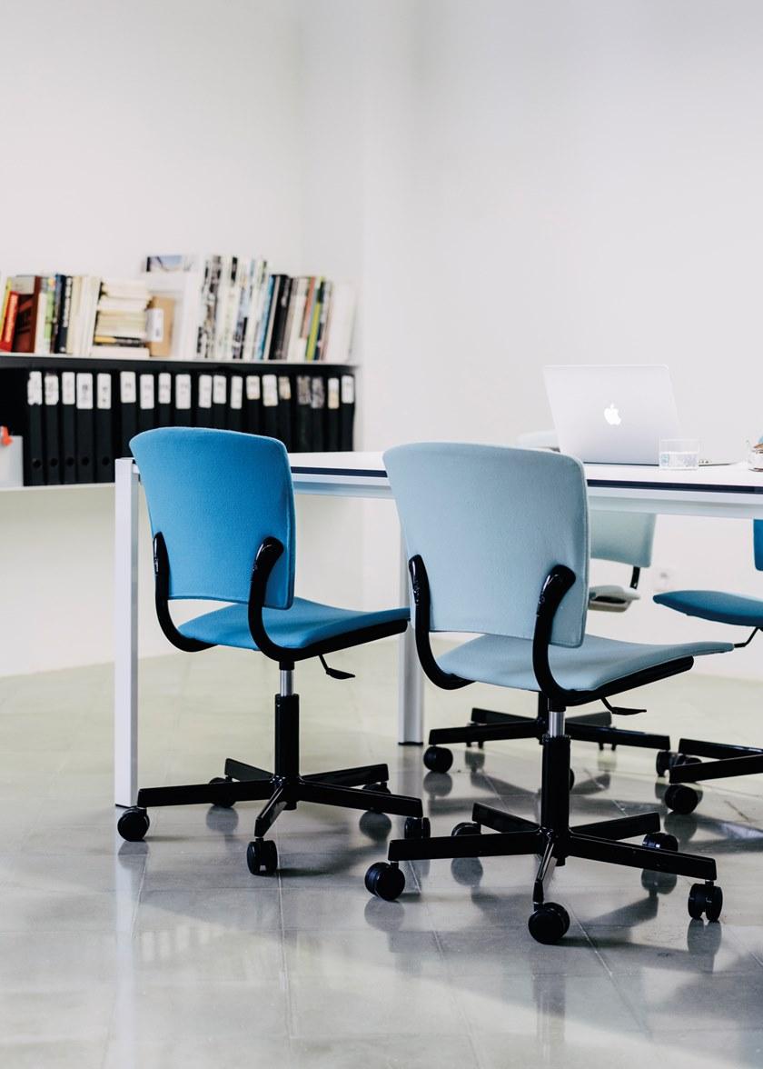 ENEA Офисный стул из ткани с 5 спицами и подлокотниками Eina sun-id-1471109 - Вид №1