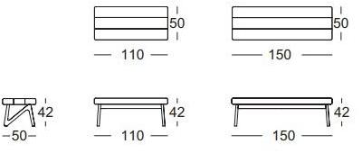 Rolf Benz Скамейка из ткани sun-id-1409253 - Вид №5