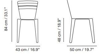 iSimar Штабелируемый садовый стул из стали Mallorca 9135 - Вид №5
