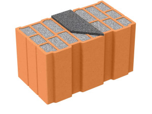 Теплоизоляционный кирпичный блок