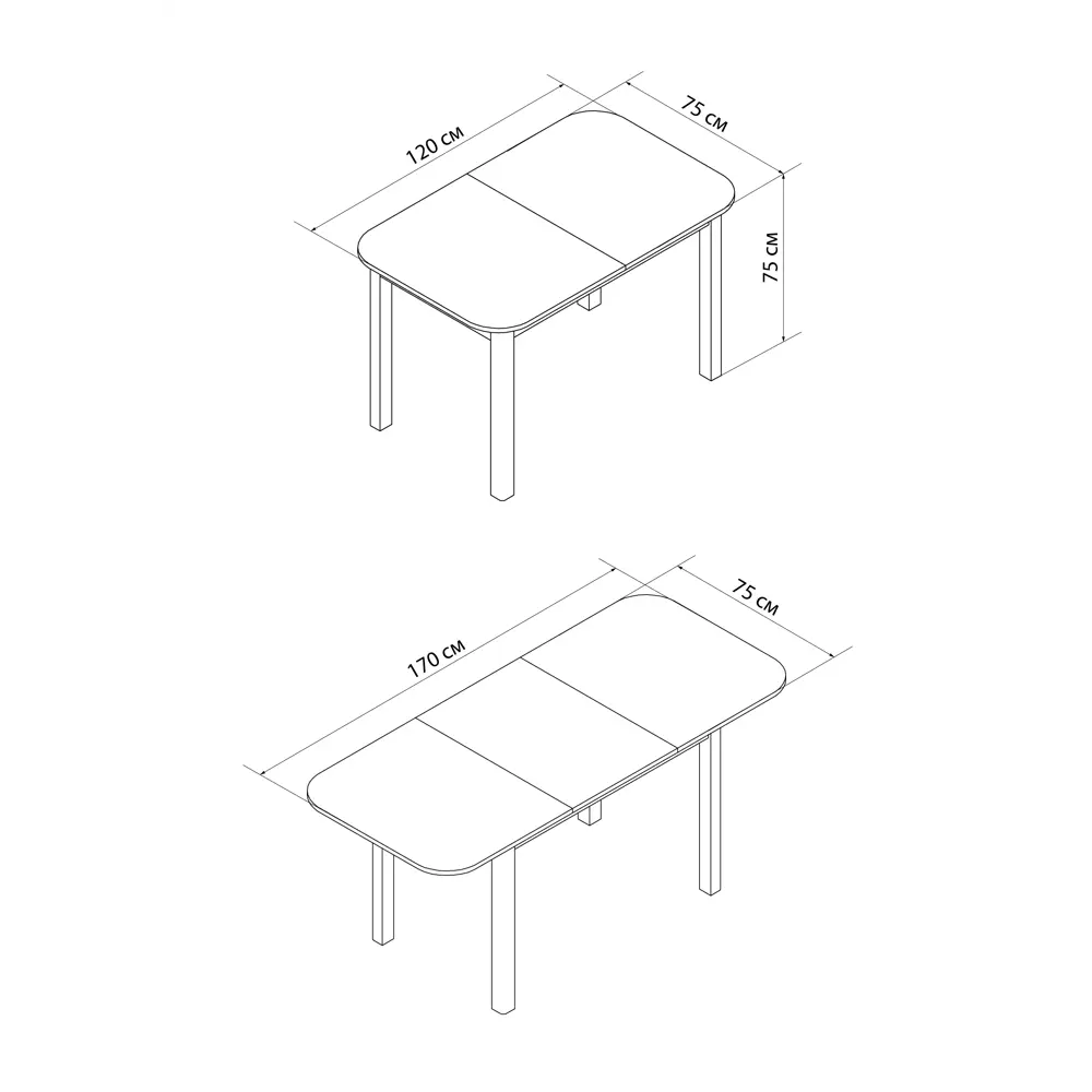 Стол кухонный Delinia «Тулуза» — овальный раздвижной из дерева 82725646 STLM-0034795 - Вид №14