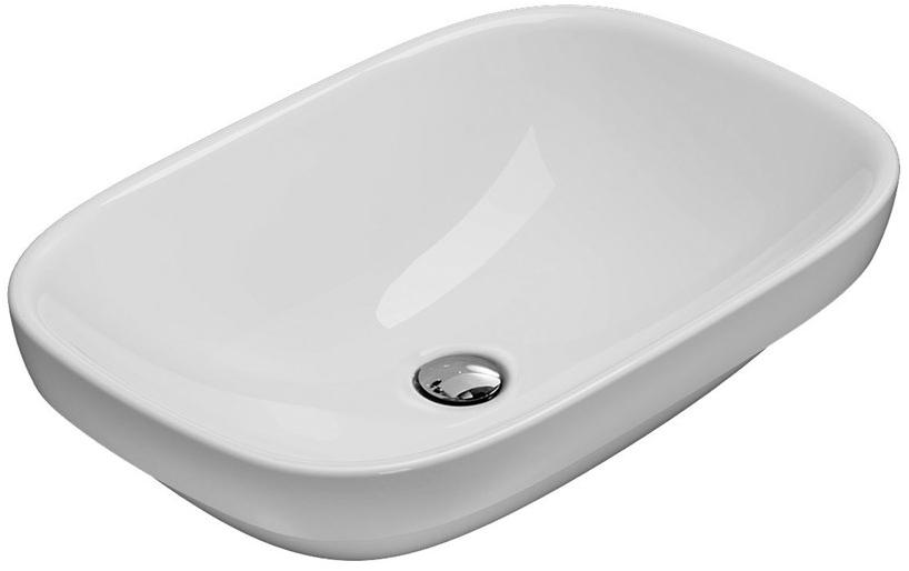 Ge045/044/043 bi Накладная раковина на столешницу  овальная Ceramica Globo Genesis - Вид №2