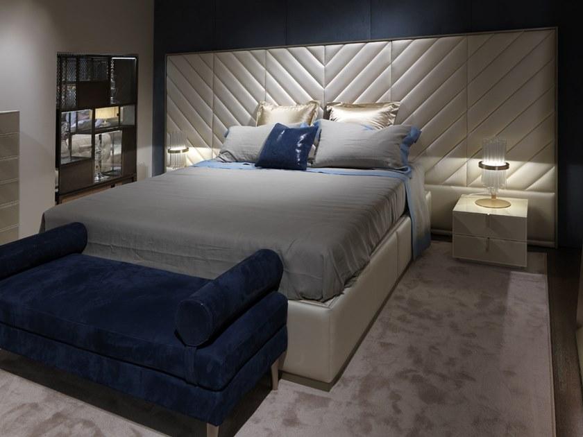 Paolo Castelli Двуспальная кровать из ткани с высоким изголовьем sun-id-1379140 - Вид №3