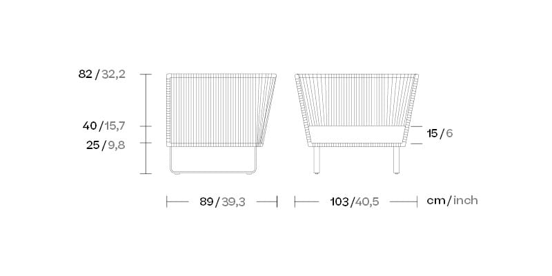 Садовое кресло с подлокотниками Kettal Bitta ARCH-00129711 - Вид №5
