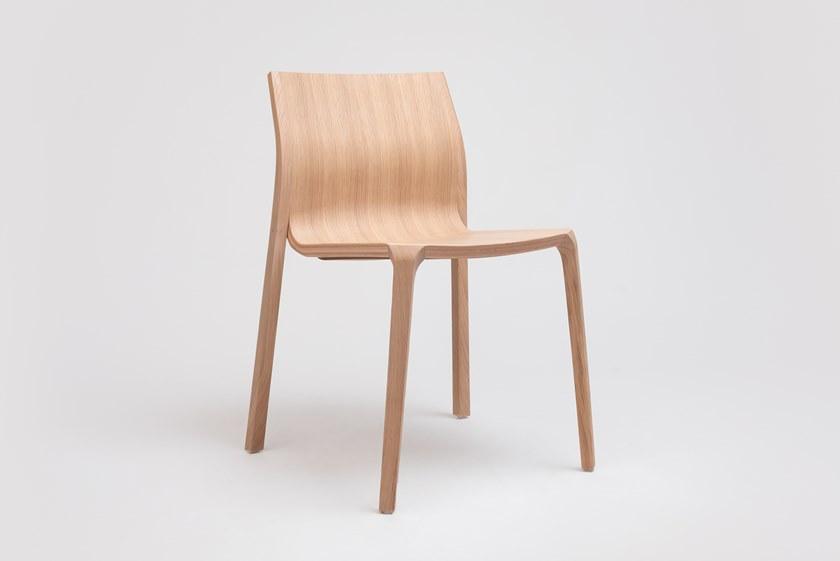 ONDARRETA Штабелируемый деревянный стул Silu sun-id-1474673 - Вид №1