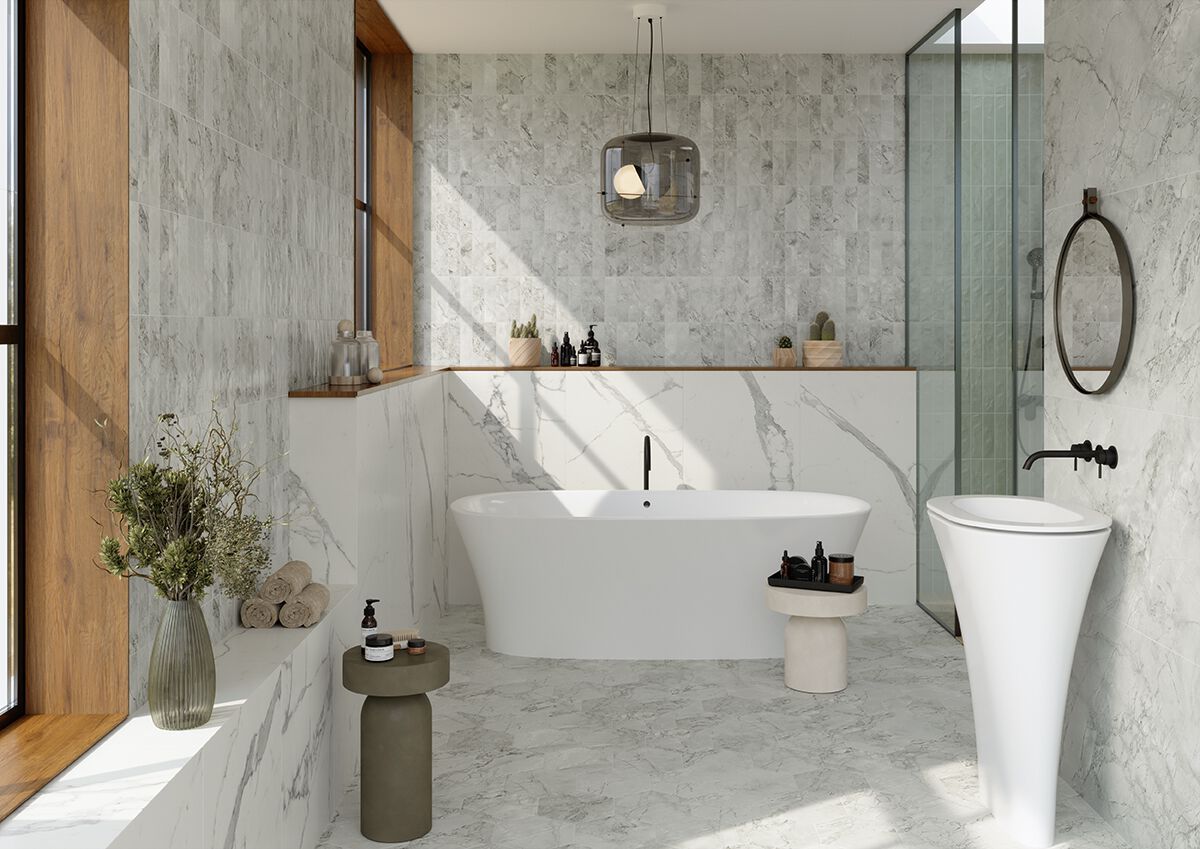 Пол / керамогранит с мраморным эффектом Marca Corona скульптурная ARCH-00052346 - Вид №1