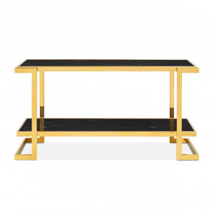 450286-93 ABHIKA CONSOLLE CROWNE MAR H56 150X40 BLACK/GOLD