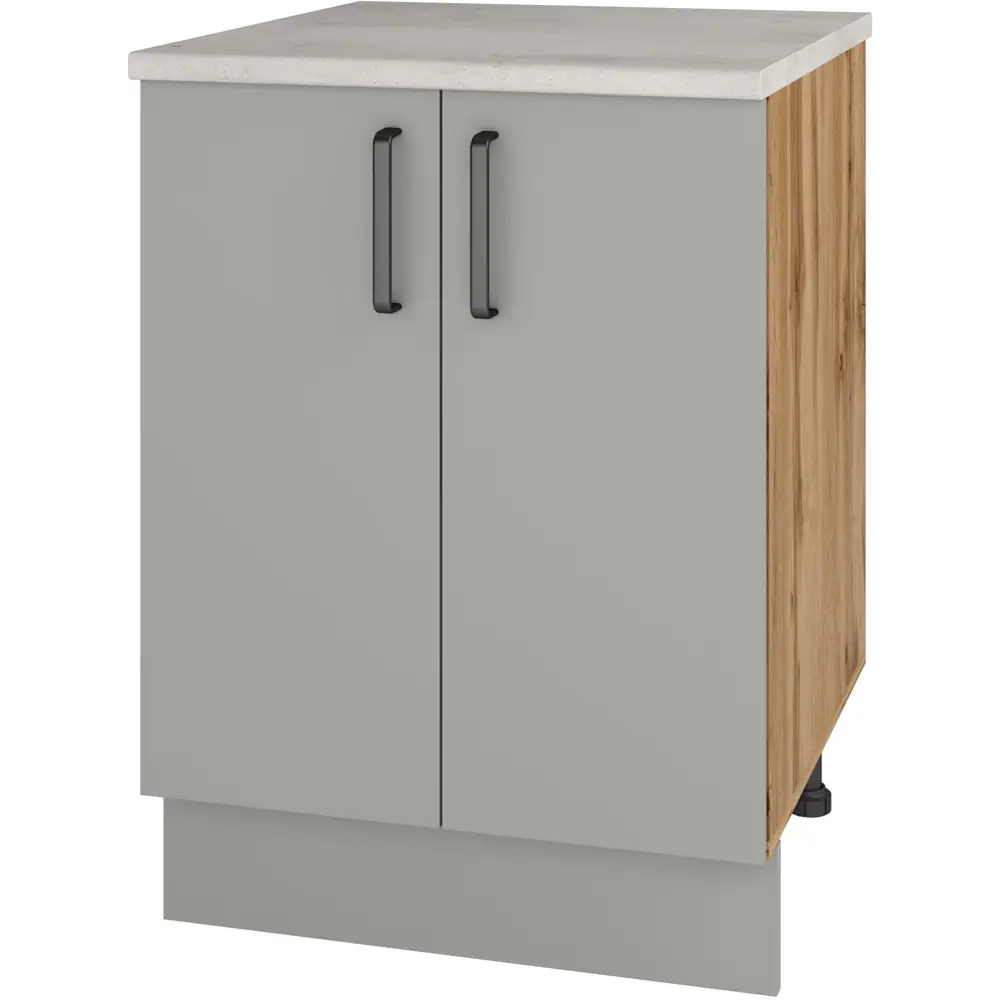Кухонный шкаф напольный Нарбус 60x85x60 см ЛДСП цвет серый Santreyd STLM-2088771 - Вид №2