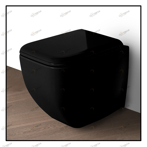 SHCOVAKTRN Приставной унитаз напольный Черный Ceramica Cielo SHUI Comfort Италия