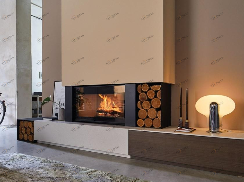 PALAZZETTI Облицовка камина кварцитом и мрамором sun-id-1462123