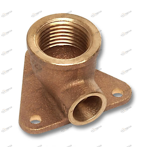 144711812 SANHA 4471G настеная водорозетка, с 3 точками крепежа, бронза 18x1/2 мм 