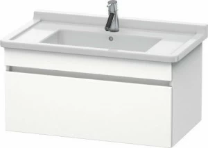 DS638801818 Тумбочка подвесная DuraStyle #DS6388 800 x 470 мм Белый матовый, декор