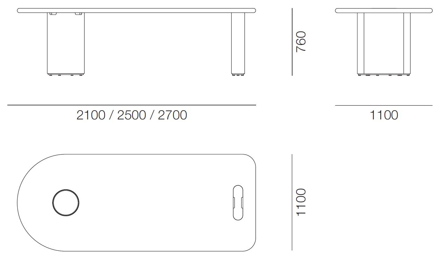 Стол со встроенным сервисным шкафом PROF Dea ARCH-00044514 - Вид №45