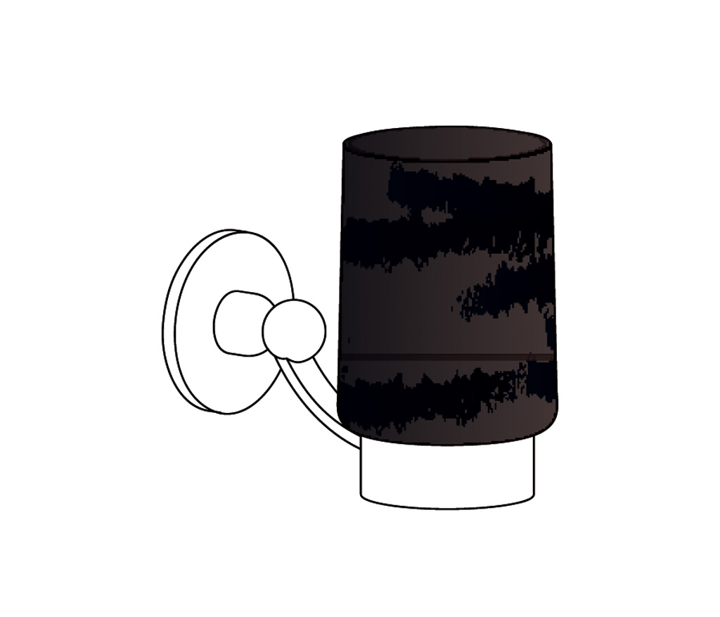 C17-521 C17-521 Настенный подстаканник РУЧКА ВОЛГА II Cristal & Bronze VOLGA À MANETTES II  - Вид №1