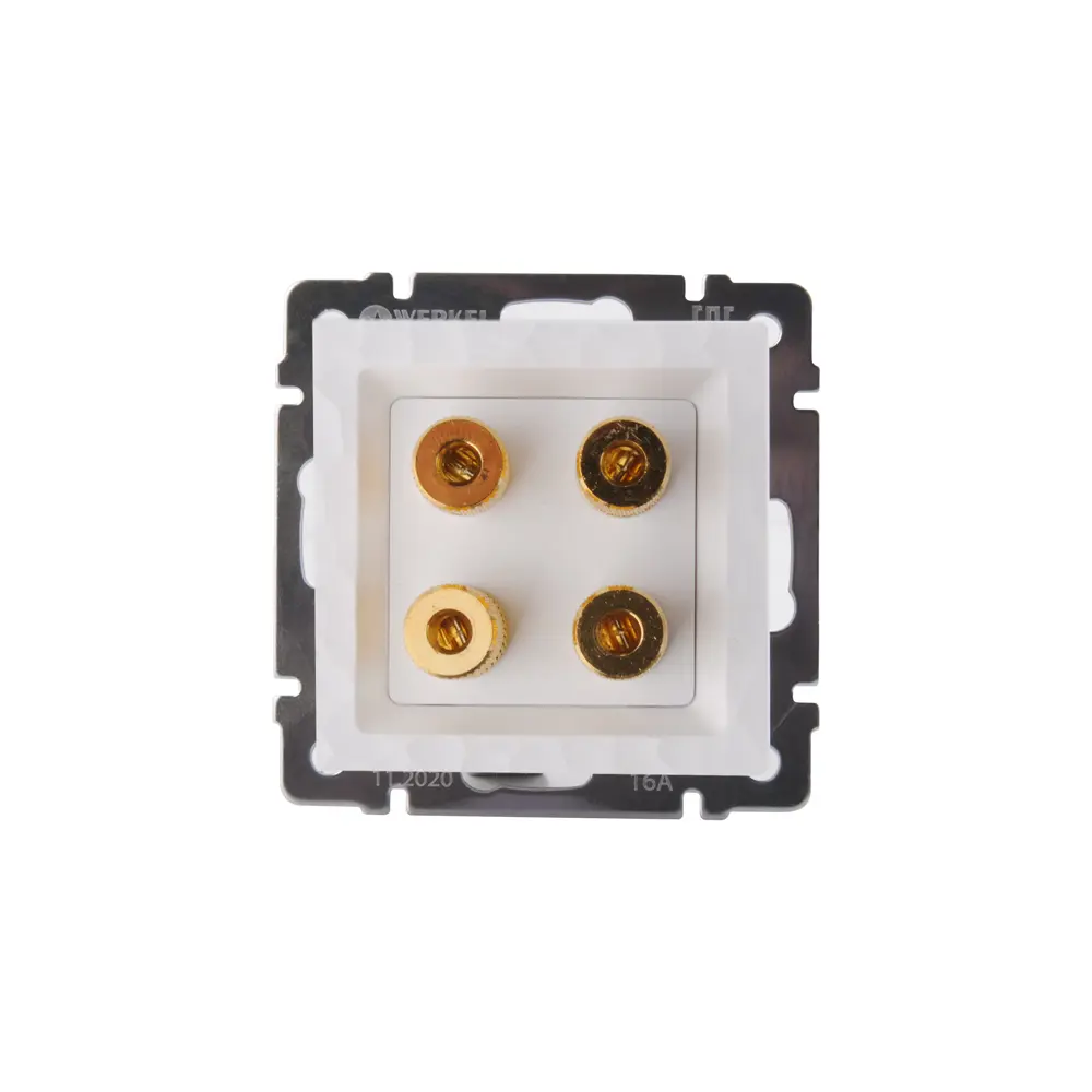 Акустическая розетка встраиваемая Werkel Hammer без заземления цвет белый STLM-2130645