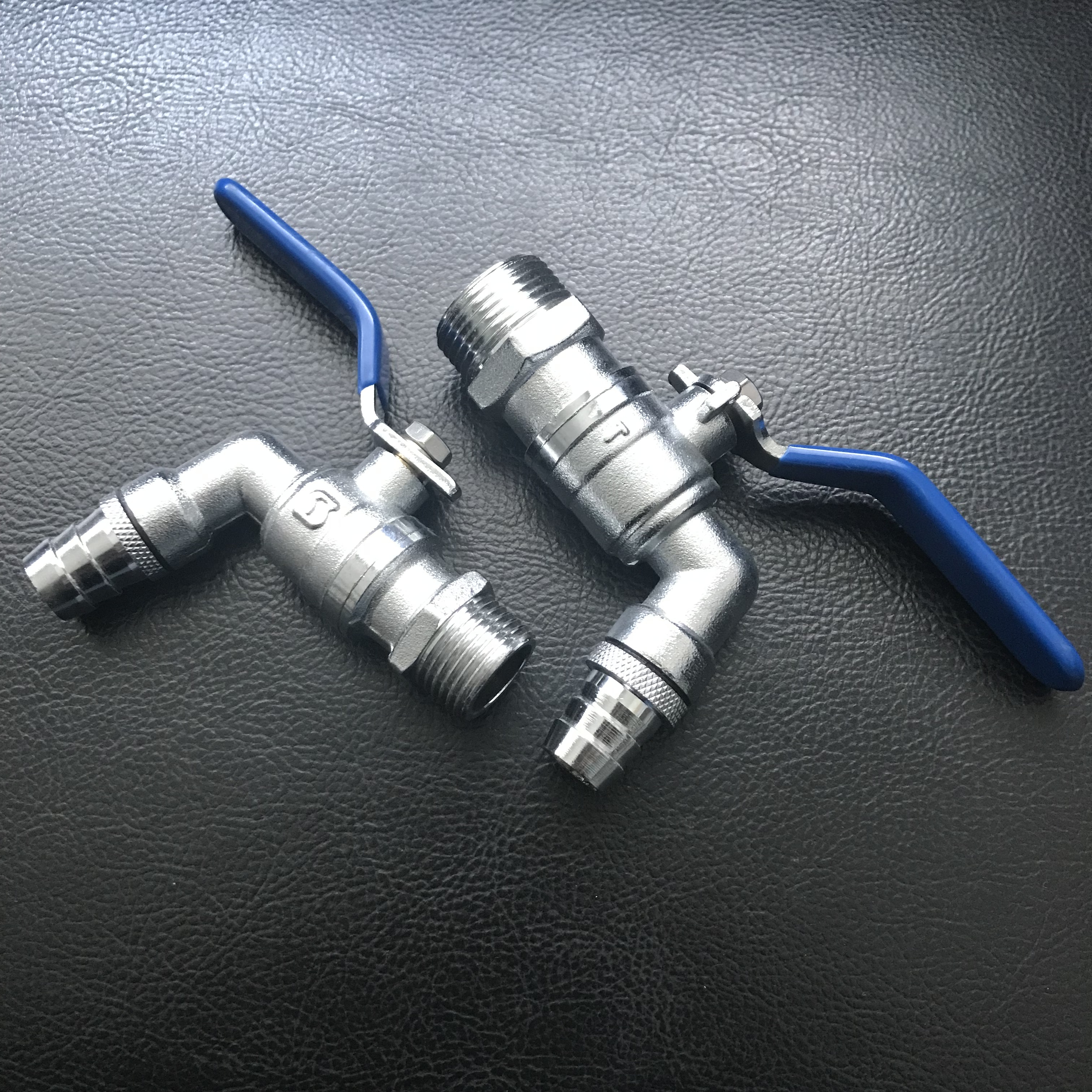 100102 Кран шаровой водоразборный, со штуцером 3/4" ручка, латунь LAB.Space  - Вид №1