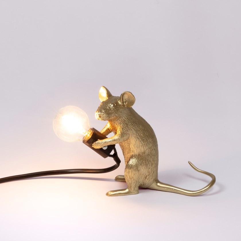 Seletti Светодиодная настольная лампа из смолы Mouse lamp sun-id-1347919 - Вид №8