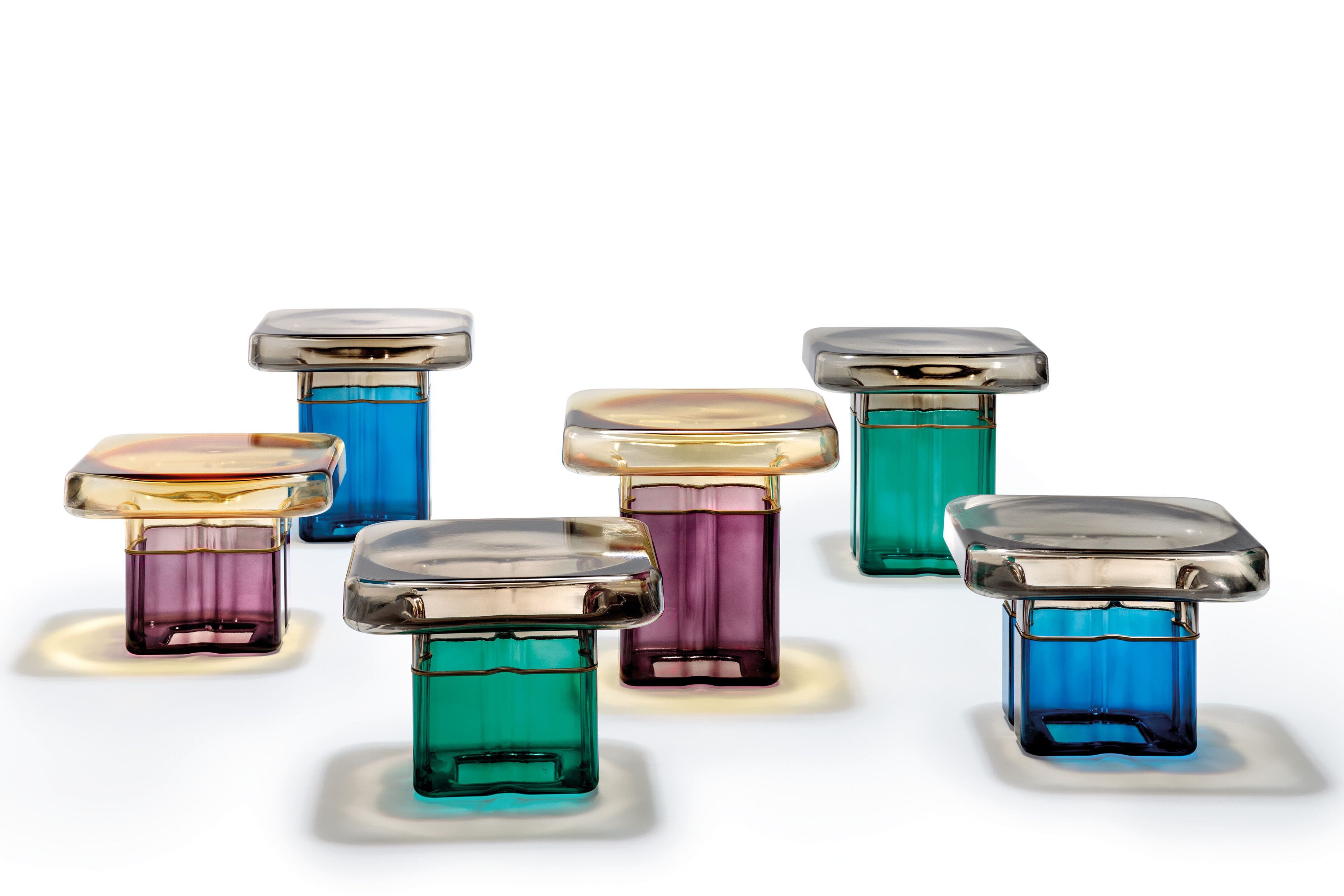 Квадратный журнальный столик из муранского стекла REFLEX ARCH-00089967 - Вид №1