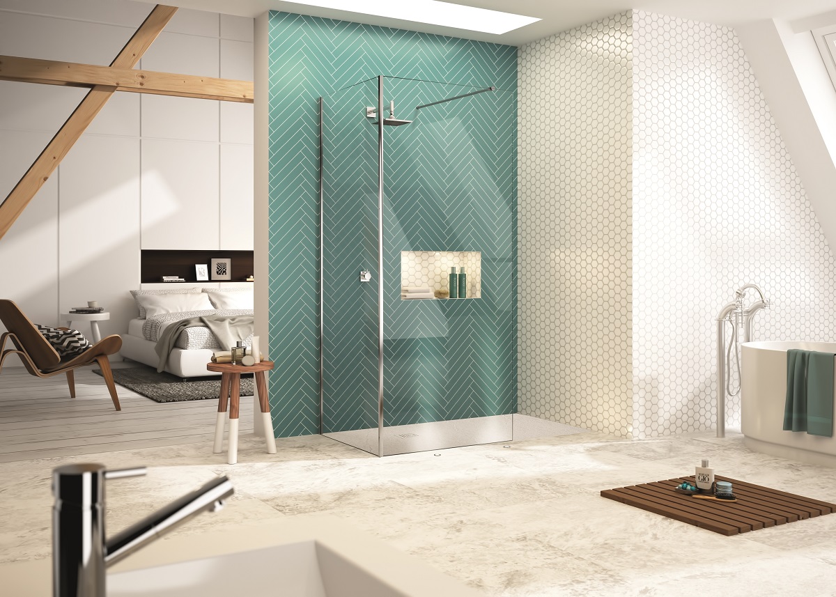 Душевая перегородка CBB440 Merlyn 8 Series Хромированный - Вид №4