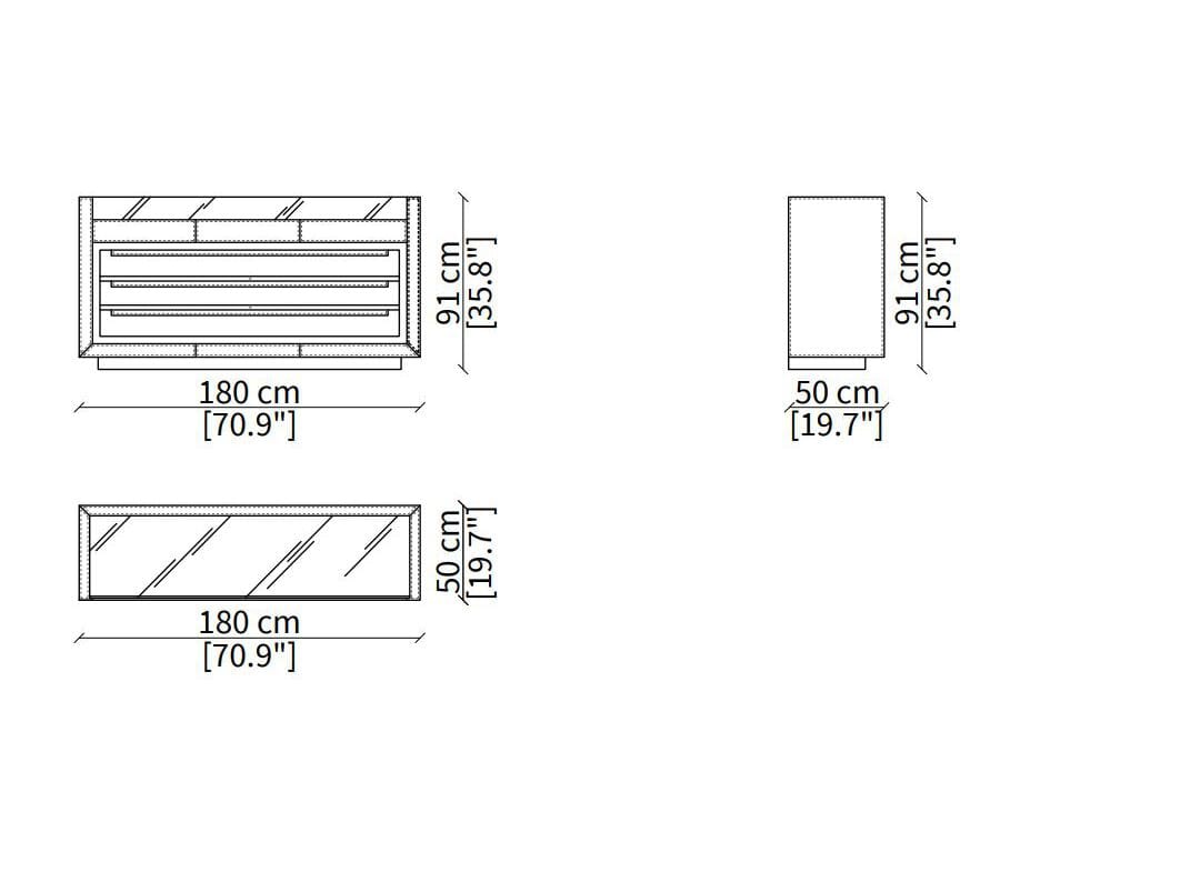 Деревянный комод с кожаной обивкой Vittoria Frigerio Lanza ARCH-00070003 - Вид №4
