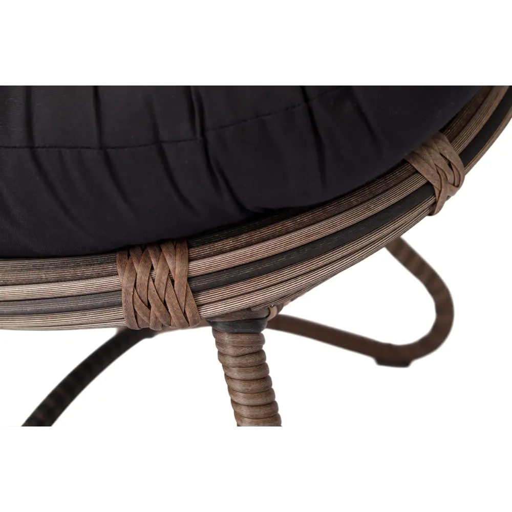 Кресло садовое Niko 85x83x82 см искусственный ротанг темно-коричневый Santreyd STLM-2159078 - Вид №10