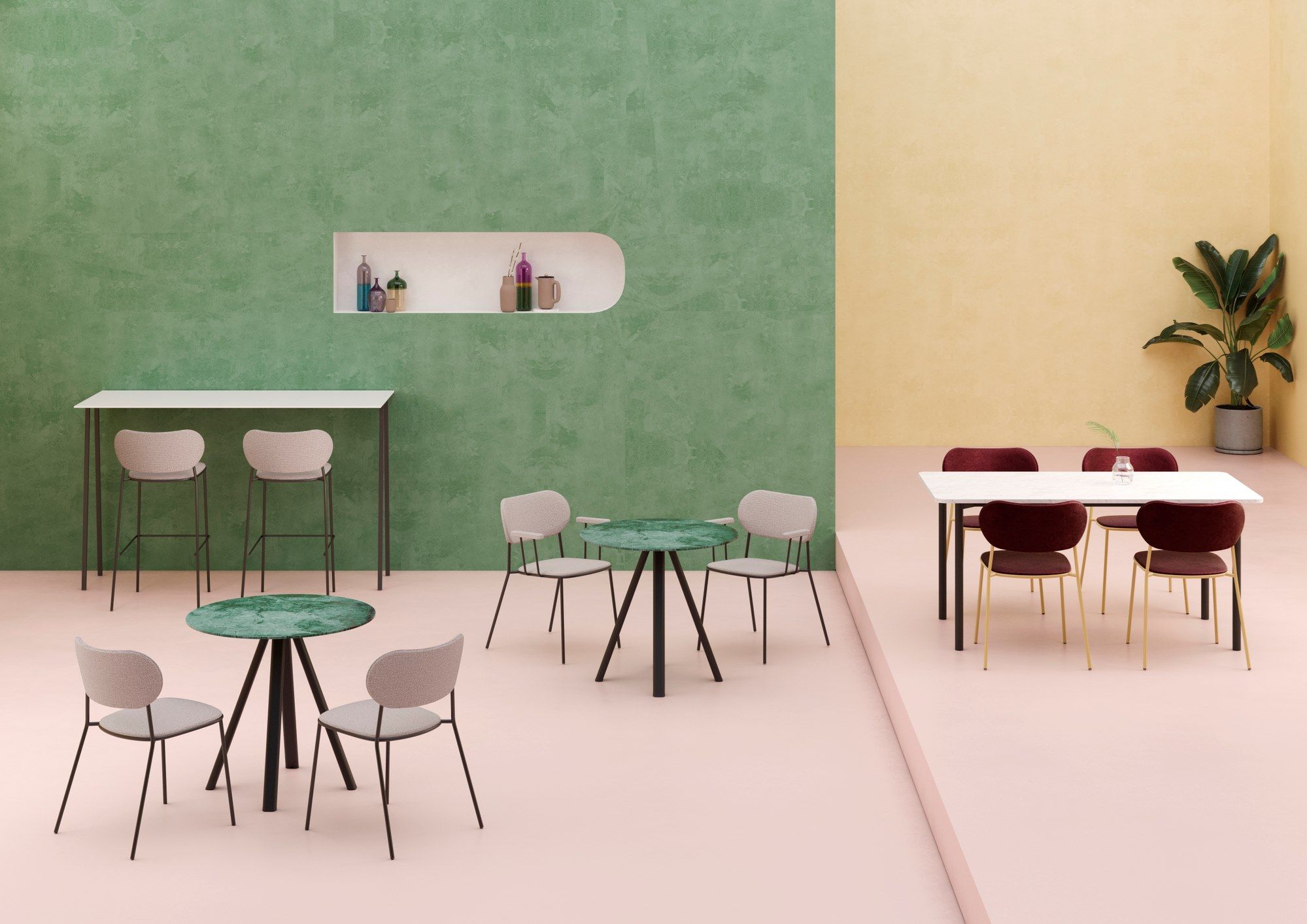 Мягкий тканевый стул с подлокотниками GABER Nuta Light ARCH-00060434 - Вид №1