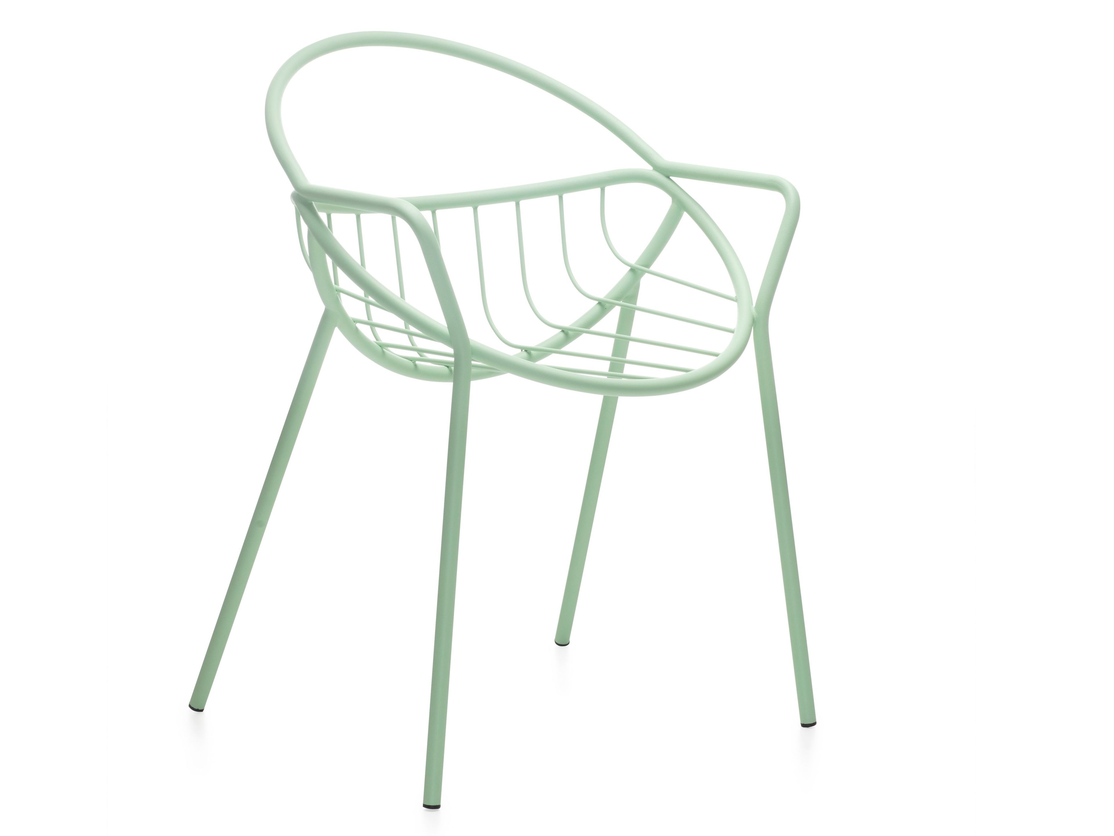 Стальной стул с порошковым покрытием с открытой спинкой Garda Furniture пузырь ARCH-00012461 - Вид №8