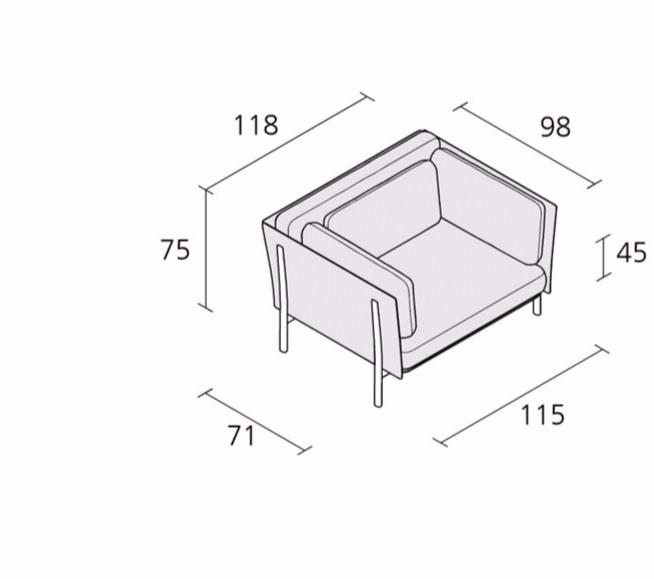 Alias Кресло с подлокотниками Twelve sun-id-1507041 - Вид №5