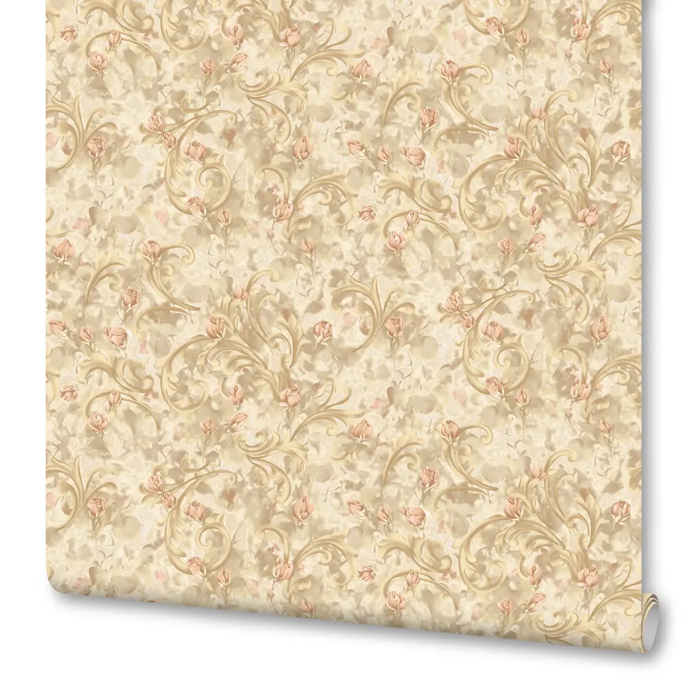 Обои флизелиновые Euro Decor Rosalina бежевые 1.06 м 1159-01 STLM-2032253