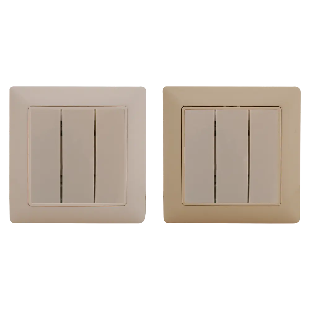 Выключатель встраиваемый ABB Basic 55 3 клавиши, цвет белый Basic55 STLM-2166812 - Вид №1